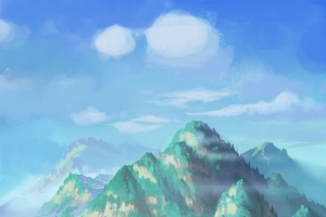 日本漫画山水天空高清合成