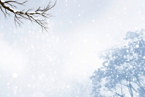 雪地文艺小清新文艺手绘banner
