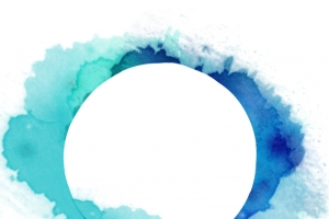 绿色涂鸦泼墨框