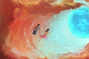 云层中的光球banner