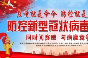 抵抗疫情海报