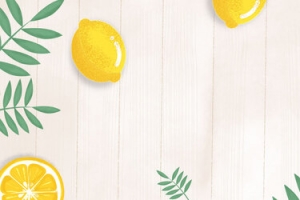 清新手绘柠檬banner