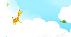 卡通母婴产品背景banner