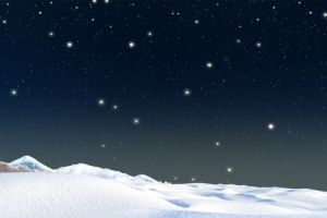 星空雪地黑色梦幻海报背景