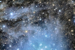 灰色背景蓝色星空