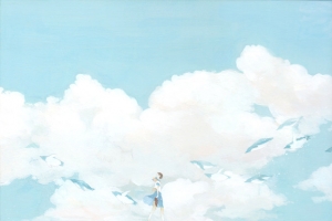 日系浪漫美女插画