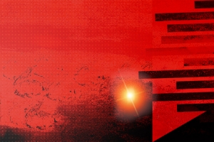 音乐吉他社招生红色banner