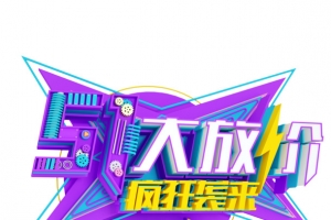 51大放价3D立体艺术字