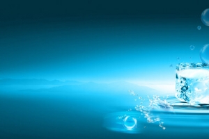 化妆品护肤品面膜冰块水滴水珠背景banner