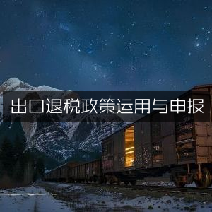 出口退税策略应用与申报指南