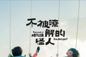 不被了解的怪人荡秋千的情侣海报背景