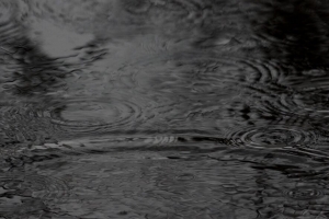 水 圆圈 波浪 雨 黑白 4k壁纸 3840x2160