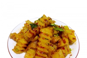 炸土豆美食