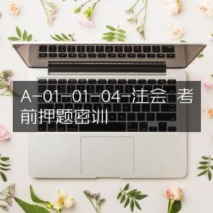 注会考试A-01-01-04考前精准押题密训