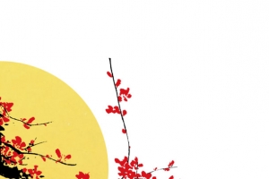 中秋新年节日贺卡背景