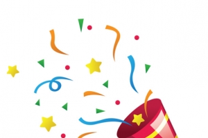 红色礼炮彩带高清PNG透明漂浮元素设计素材免费下载