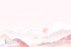 手绘卡通粉色背景图