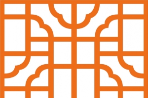 中式的窗格古典边框