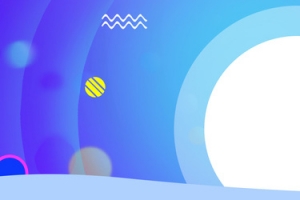 时尚炫酷蓝紫渐变电商banner