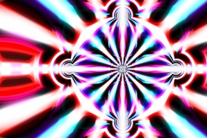 万花筒 图案 形状 发光 抽象 4k壁纸 3840x2160