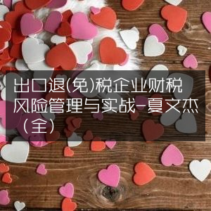 出口退（免）税企业财税风险管控实战指南-夏文杰（完整版）