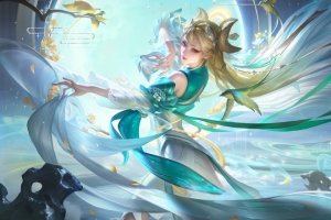 王者荣耀 貂蝉幻舞叠翠3440x1440高清带鱼屏壁纸