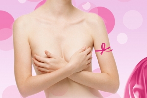 粉色丝绸关爱女性妇科公益海报背景素材