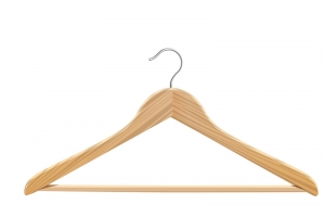 木质衣服挂高清PNG透明图片-生活用品设计素材免费下载