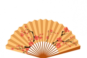 新年中国风折纸扇子