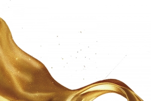 金色丝绸节日元素高清PNG透明特效装饰素材免费下载