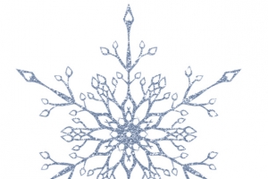水晶雪花装饰