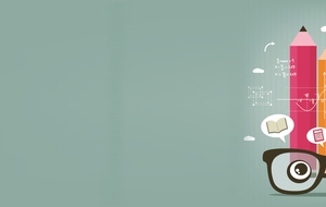 书本教育卡通背景banner