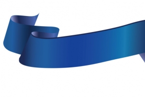 矢量蓝色飘带标题条