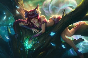 英雄联盟LOL九尾妖狐 永恒之森 阿狸4k高清壁纸