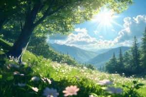 山岚晴昼4k车机风景高清壁纸3846x2160免费下载