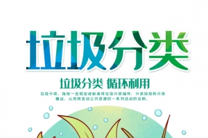 垃圾分类手绘人物分垃圾