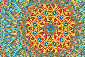 分形 图案 明亮 万花筒抽象 4k壁纸 3840x2160