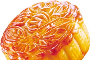 高清黄色月饼海报