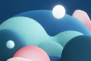 C4D，手绘，卡通，插画