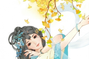 古风倾国倾舞美女插画