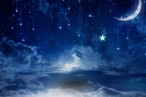 夜晚星空海报素材