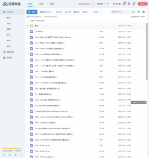 大数据时代的Spring Cloud深度解析，系列视频教程+完整课件