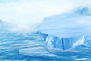 夏季冰爽冰块冰山海报banner