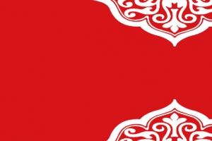 中国风红色花纹新春代金券海报背景素材