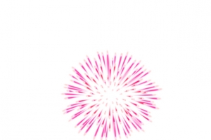 粉色烟花元素