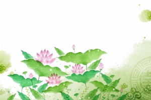 手绘莲花图片