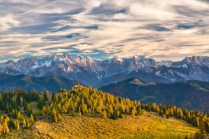 奥地利 阿尔卑斯山 高山 秋季 风景4K壁纸