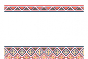 民族风格彩色几何底纹边框