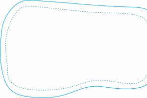 蓝色对话框背景框卡通背景框边框