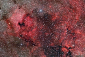 星云 太空 红色 星星 4k壁纸 3840x2160